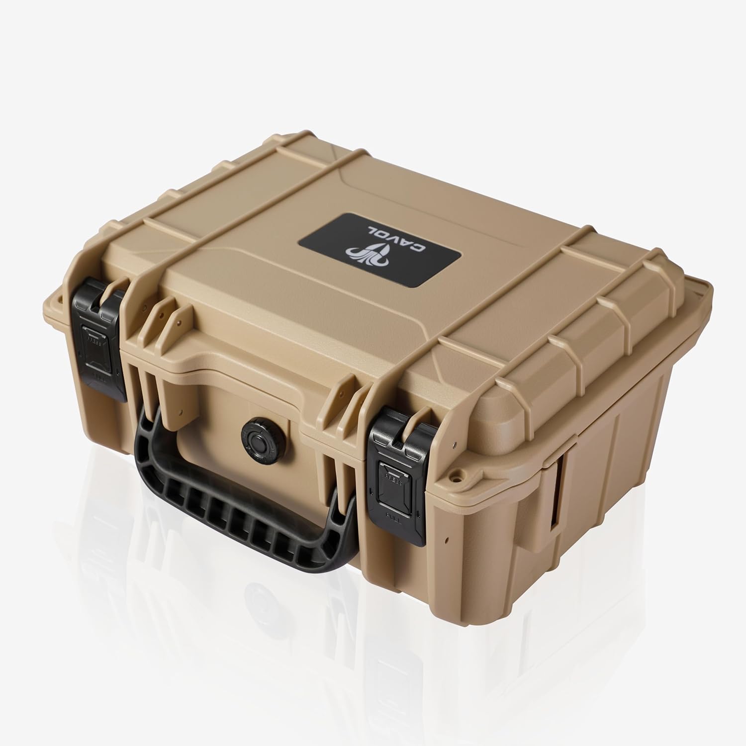 AC03 Knife Case for 24 Folding Knives-IPX7 Waterproof Heavy Duty Pocket Knife Storage Hard Case Box Storage Organizer, Folding Knife Holder Collection Box (Gobi Yellow)