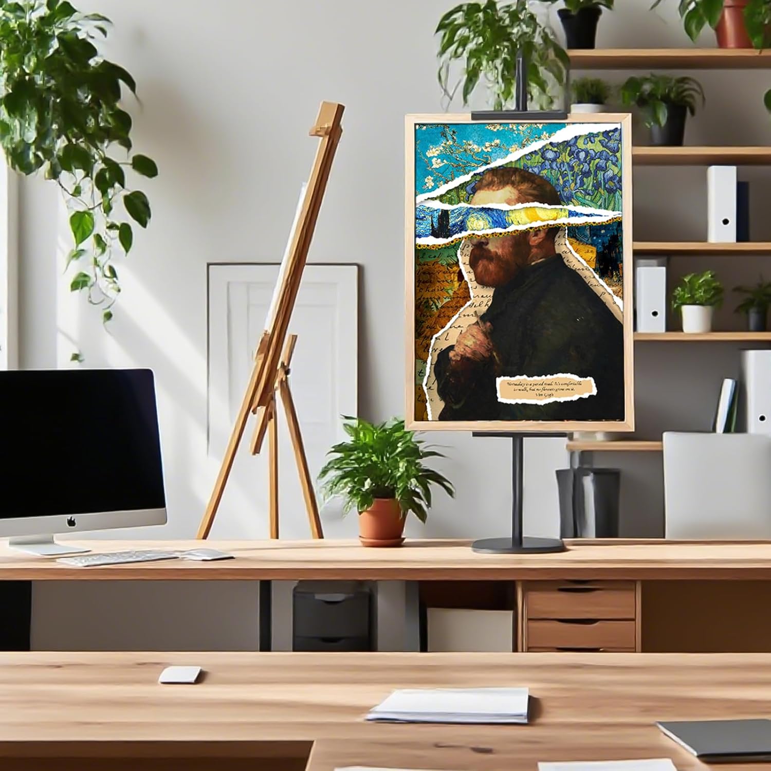 Adjustable Tabletop Easel Stand, Metal Easels for Display, Picture Frame Stand with Heavy Duty Round Base & Non-slip Pads, for Picture, Artwork, Photos,Signs(18in)