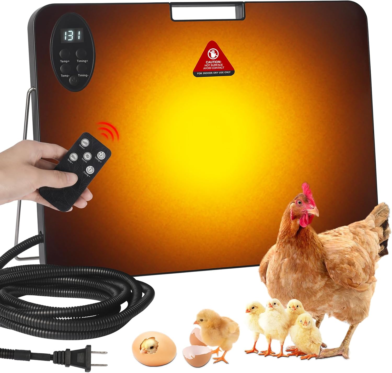 Amazon.com: ILOJUST Chicken Coop Heater, 200W,Safer & More Efficient ...