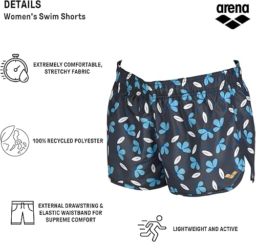 Miniatura 2 de ARENA Pantalones cortos de playa para mujer, de secado rápido, pantalones cortos de traje de baño, playa, surf, traje de baño de pesca