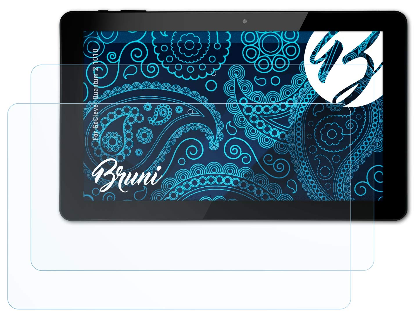 BruniScreen Protector compatible with GoClever Quantum 2 1010 Protector Film, crystal clear Protective Film (2X)
