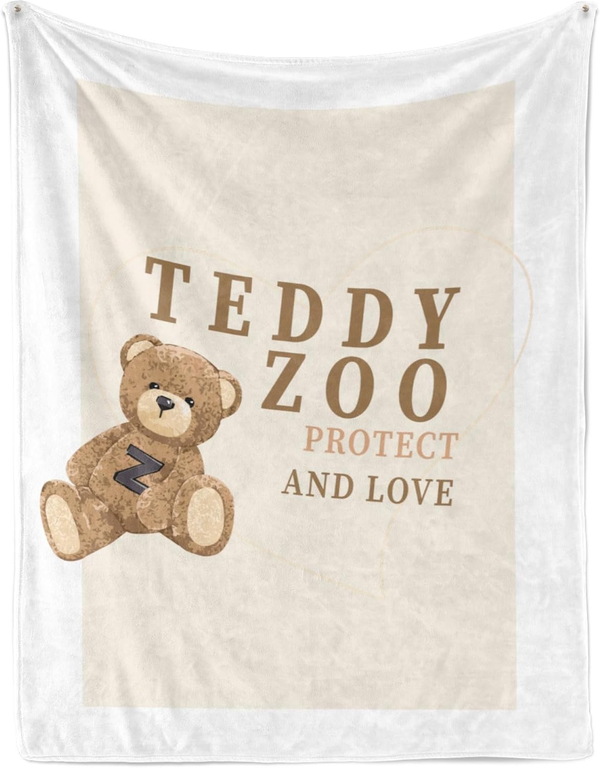 Super Soft Bear Fleece Throw Blanket - Warm Cozy Blanket for Couch Bed - Fluffy Travel Blanket - Fall Winter (60x80)