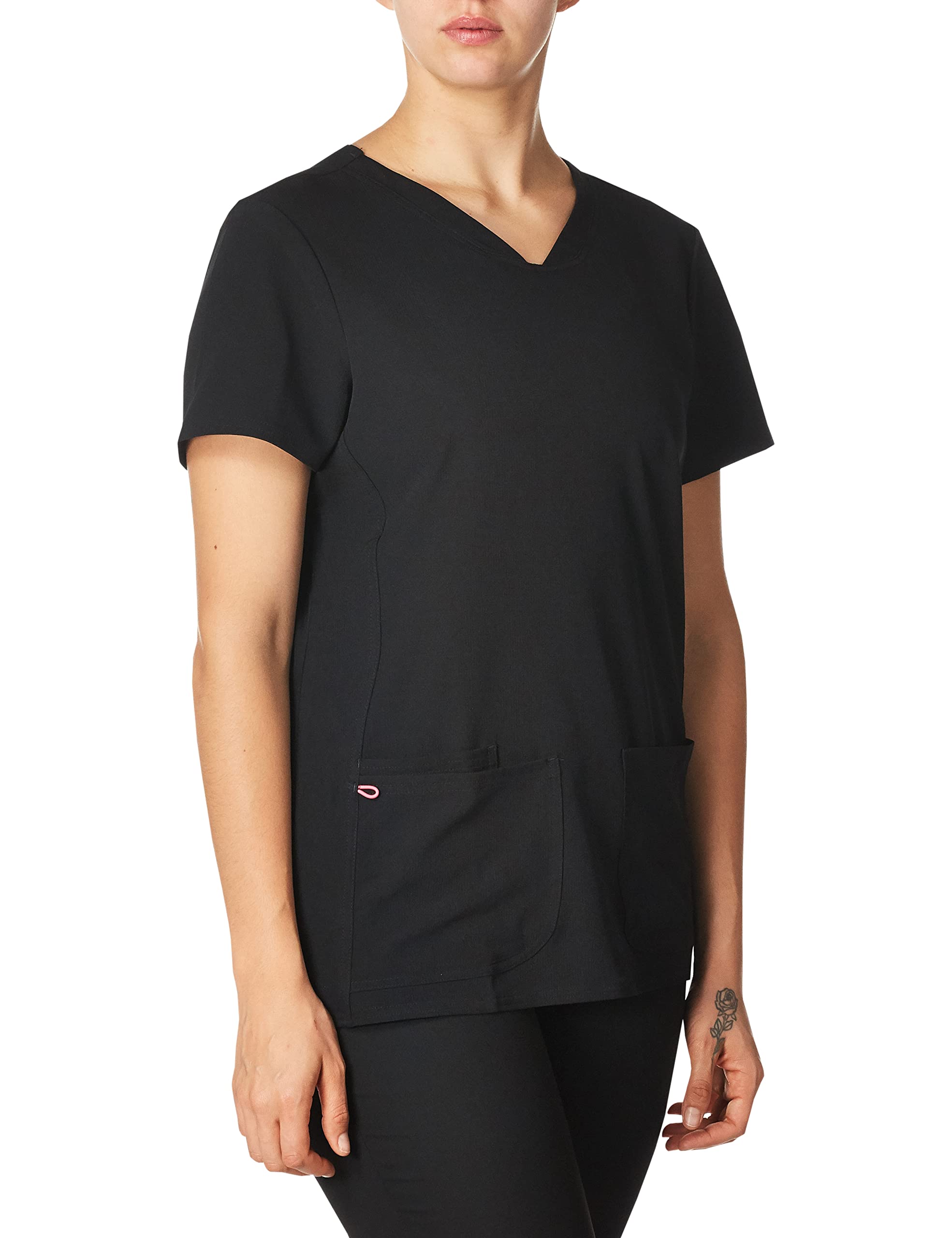 HeartSoul Women's Pitter-Pat V-Neck Scrubs Top