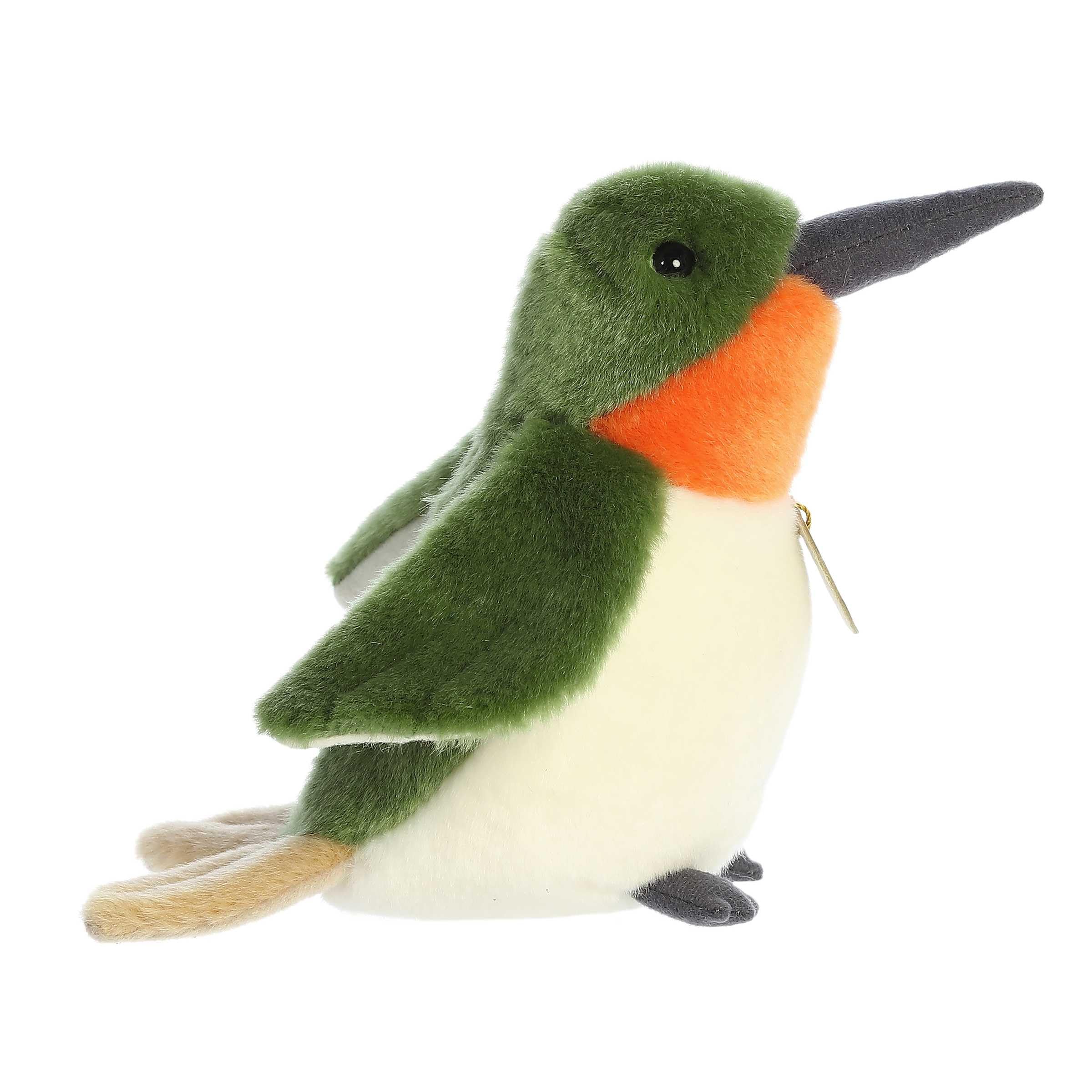 Aurora(r) Adorable Miyoni(r) Ruby-Throated Hummingbird Stuffed Animal - Lifelike Detail - Cherished Companionship - Green 9 Inches - Image 4