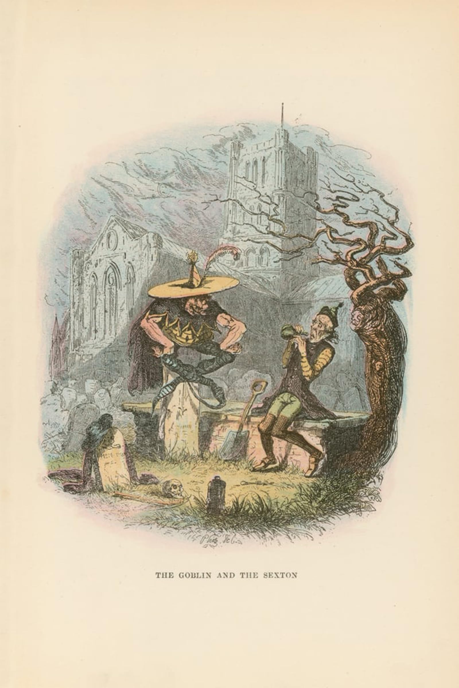 HRJUBWREE Famous Paintings Pictures Artwork Picture Illustration for Pickwick Papers by Hablot Knight Browne Photo Wall Print for Home Decor 60x90cm