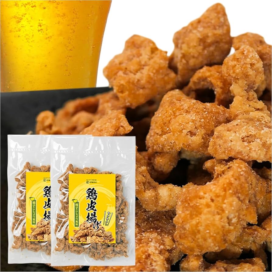 Amazon | 彩輪商店 鶏皮揚げ 国産100％ おつまみ 爽やかな柚子