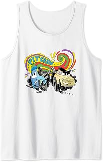 Pixar Cars Pit Crew Luigi & Guido Colorful Logo Tank Top