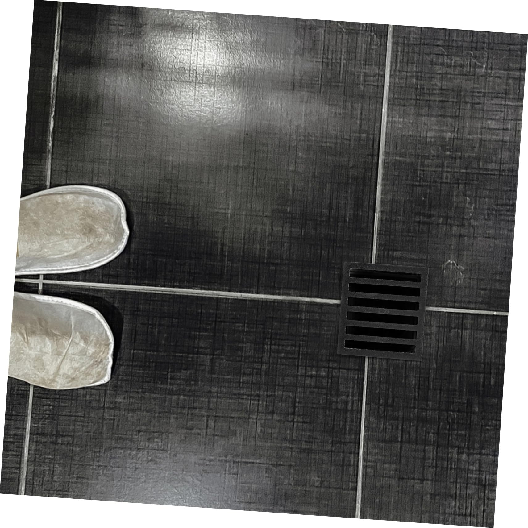 Operitacx Tapa de Desagüe de Suelo Cuadrada de Hierro Negro Colador Que Previene Obstrucciones y Asegura Flujo de Agua Suave para Baño y Cocina