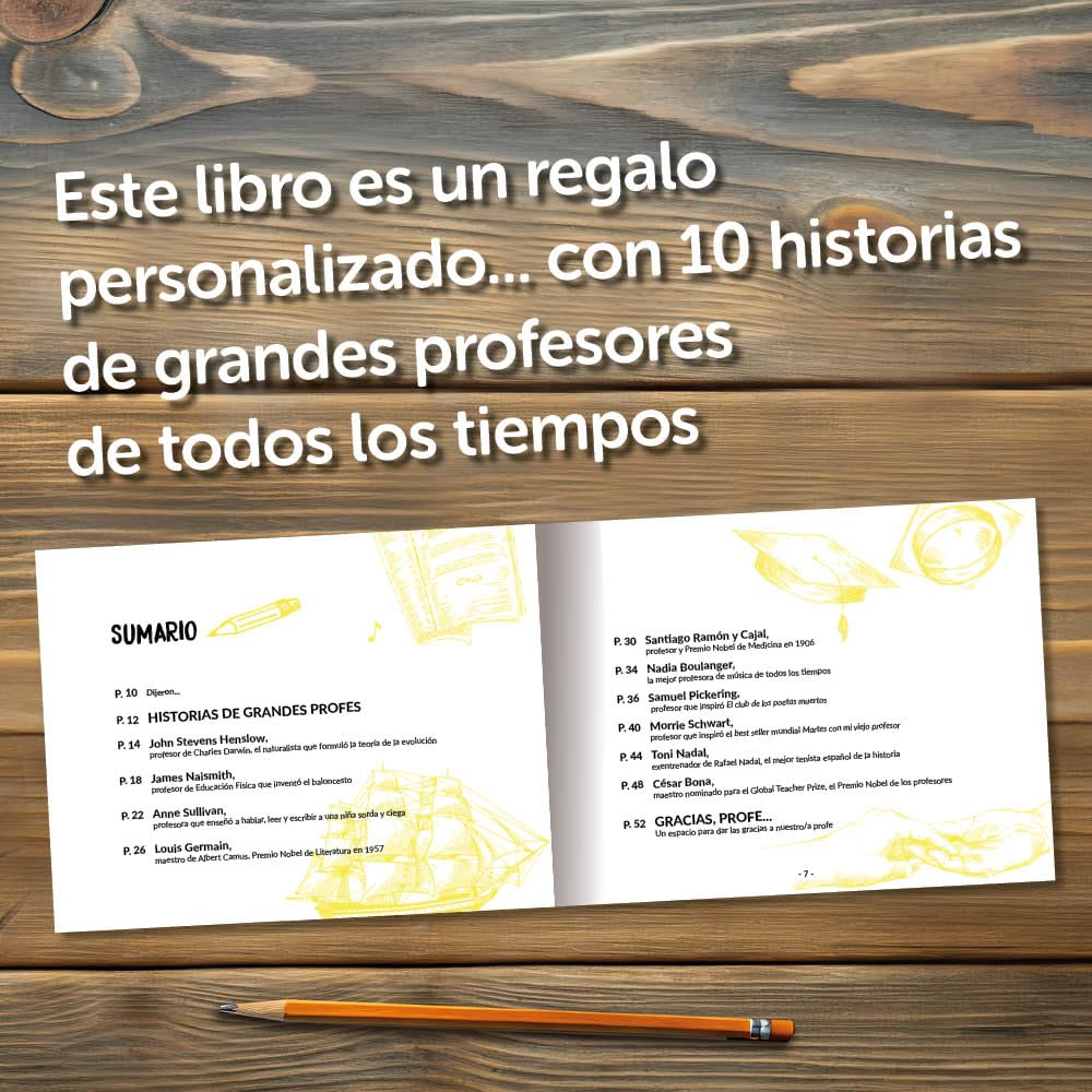Calledelregalo Profesores y profesoras: Libro '¡Gracias, profe!’