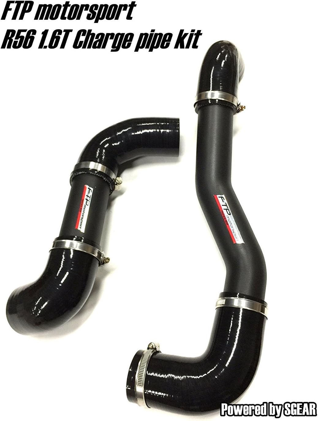 FTP Intake Turbo Charge Pipe for S 1.6T R56 R60 JCW Black Aluminum
