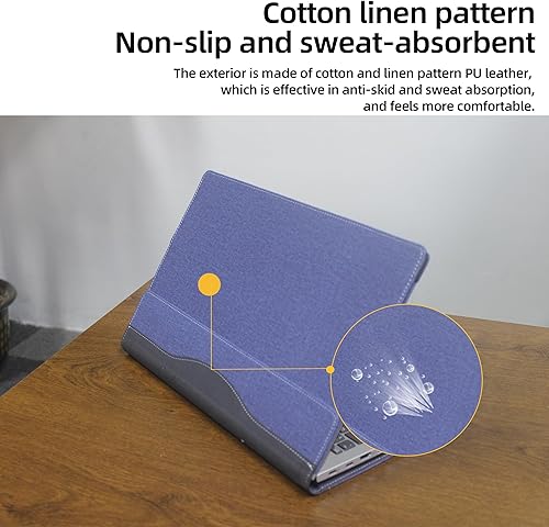 Miniatura 21 de Funda para portátil HP OMEN 16 de 16.1 pulgadas (16t-k000/ 16t-b100/16-n0797nr/16zn000/16-k0797nr/16zn000) Funda desmontable de piel sintética