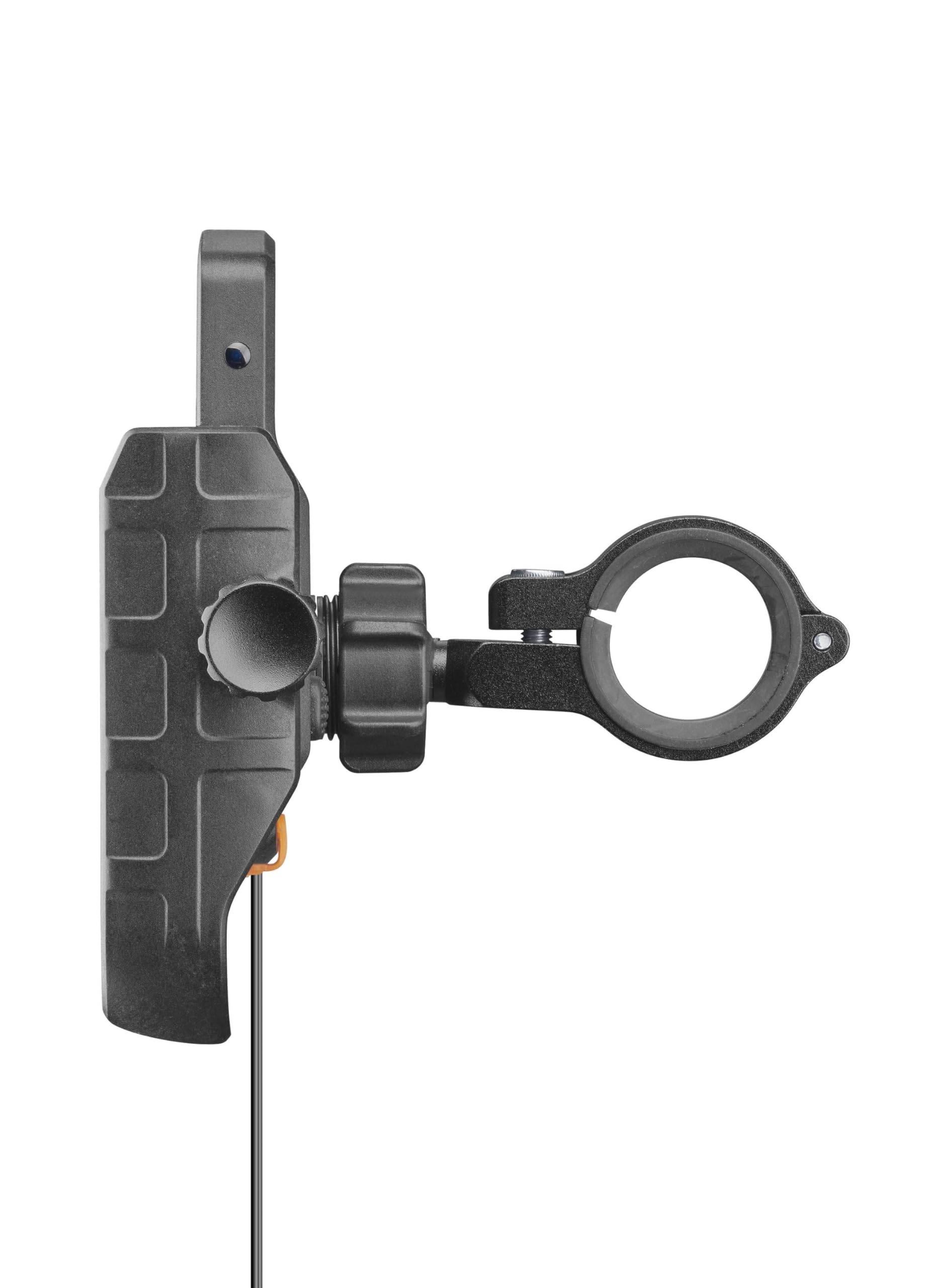 INTERPHONE Crab supporto Smartphone con Ricarica Wireless e USB‑C, da Moto con Ricarica Wireless 15W Qi + USB-C Quick Charge, universale per manubrio 12-32 mm, resistente a vibrazioni e intemperie