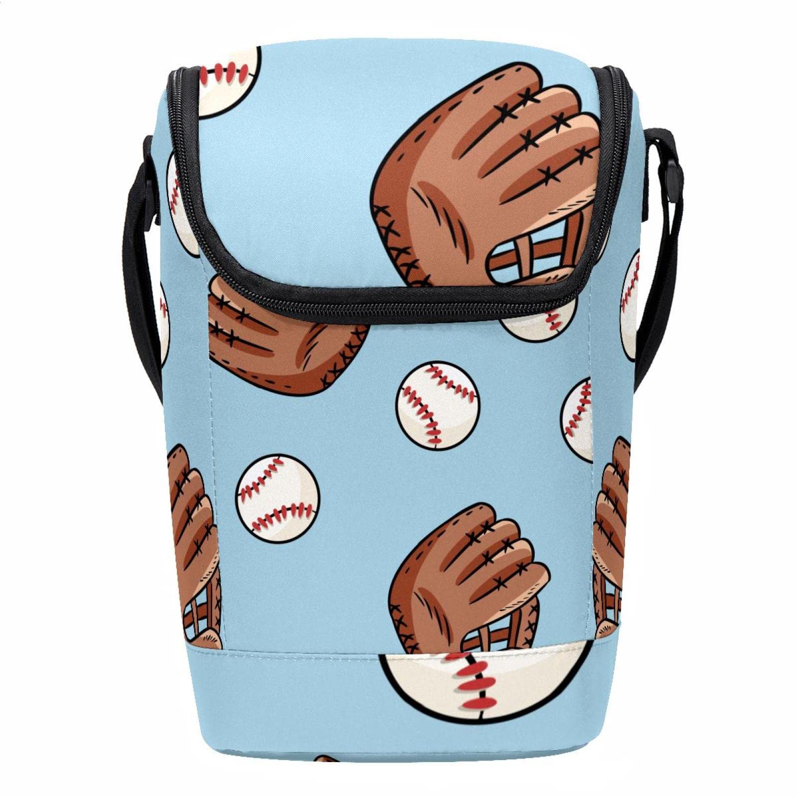 Bolsa de almuerzo para mujeres y hombres con diseño béisbol