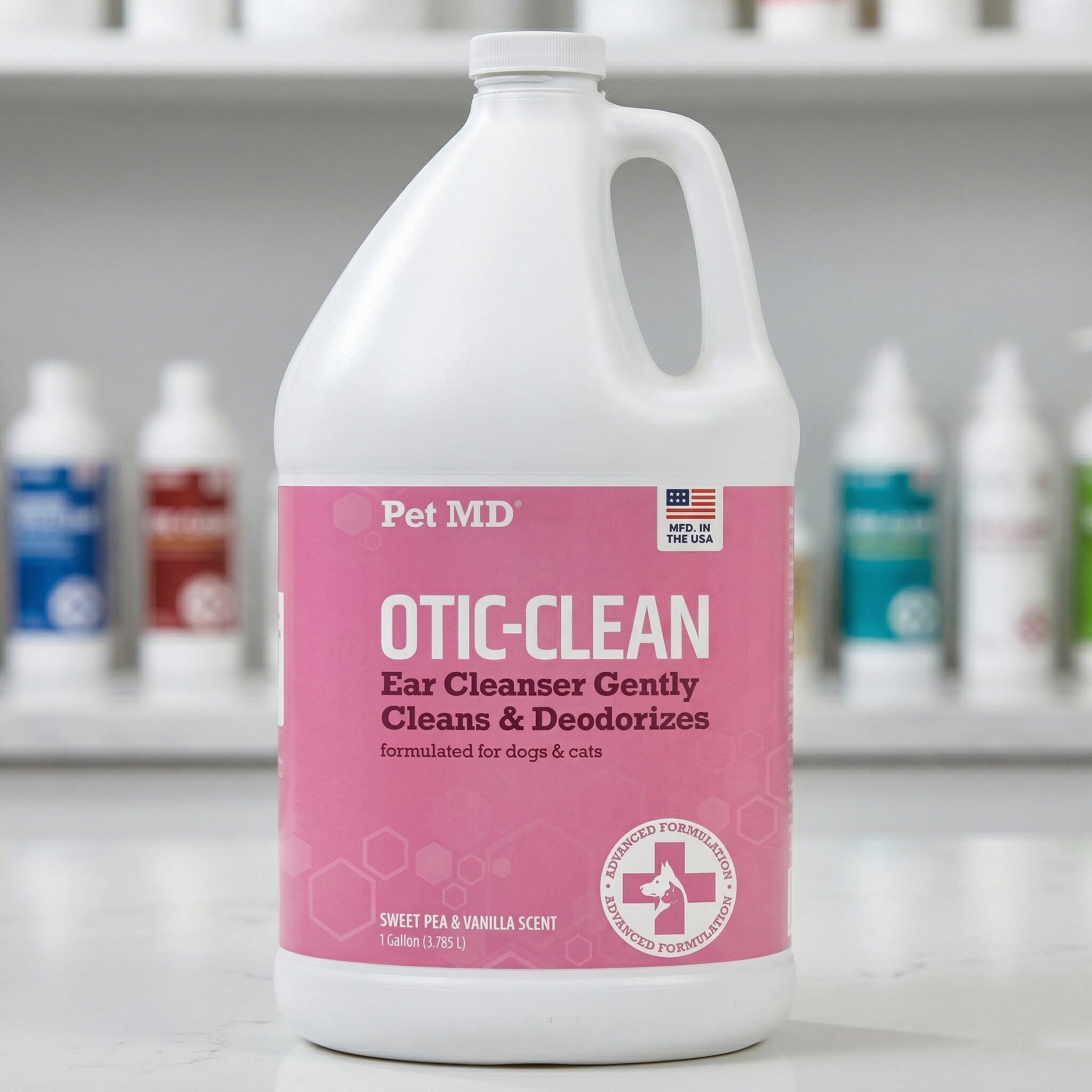 Pet MD Otic-Clean Dog Ear Cleaner - Veterinarian-Formulated Otic Ear Solution for Dogs & Cats - Pet Ear Cleaner for Itch, Odor, & Wax Buildup - Deodorizing Cat Ear Cleaner Solution - 1 Gallon - image 5