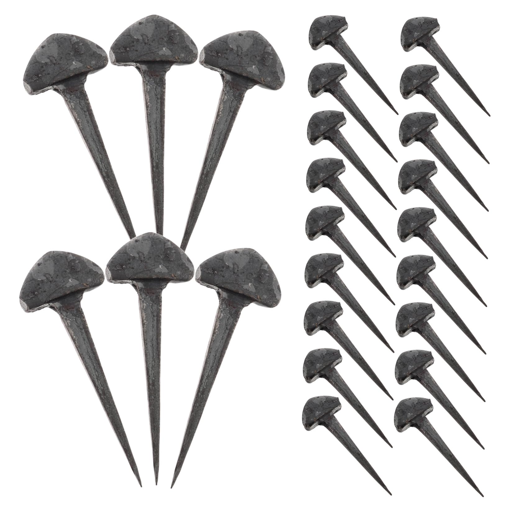 ibasenice 50pcs Iron Horseshoe Nails for Horses Small Horse Equipment Metal Nails Stable Tool for Farriers