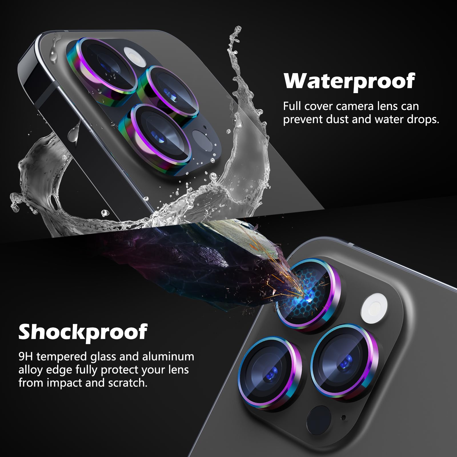 imluckies Camera Lens Protector for iPhone 15 Pro/iPhone 15 Pro Max - Image 3