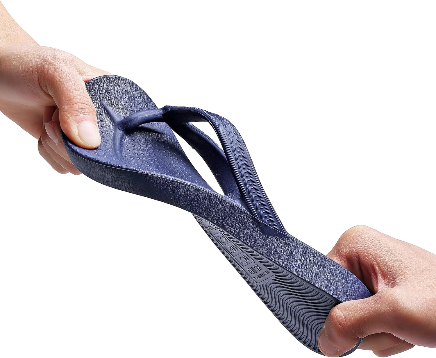 Arch Support Flip Flops for Women Comfortable Orthotic Sandals for Plantar Fasciitis Relief Ladies Thong Sandals Lightweight Soft Footbed Slides Slip Resistant Shower Shoes - Image 2