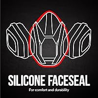 Vista 7 de 3M - 65023QLHA1-C Pro - Respirador multiusos con cierre rápido, mediano