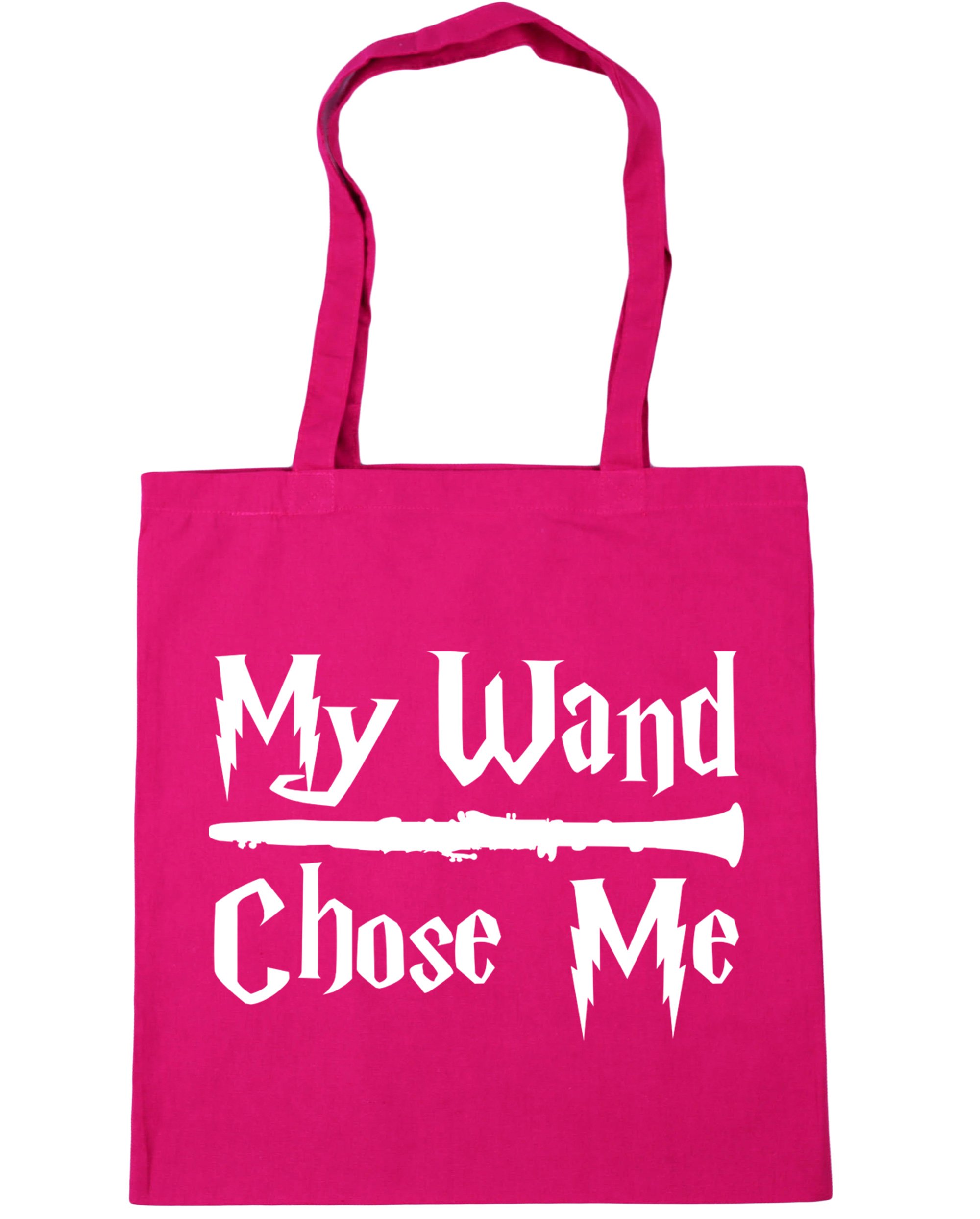 Hippowarehouse My Wand Chose Me (Clarinet) Tote Shopping Gym Beach Bag 42cm x38cm, 10 litres โ image 1