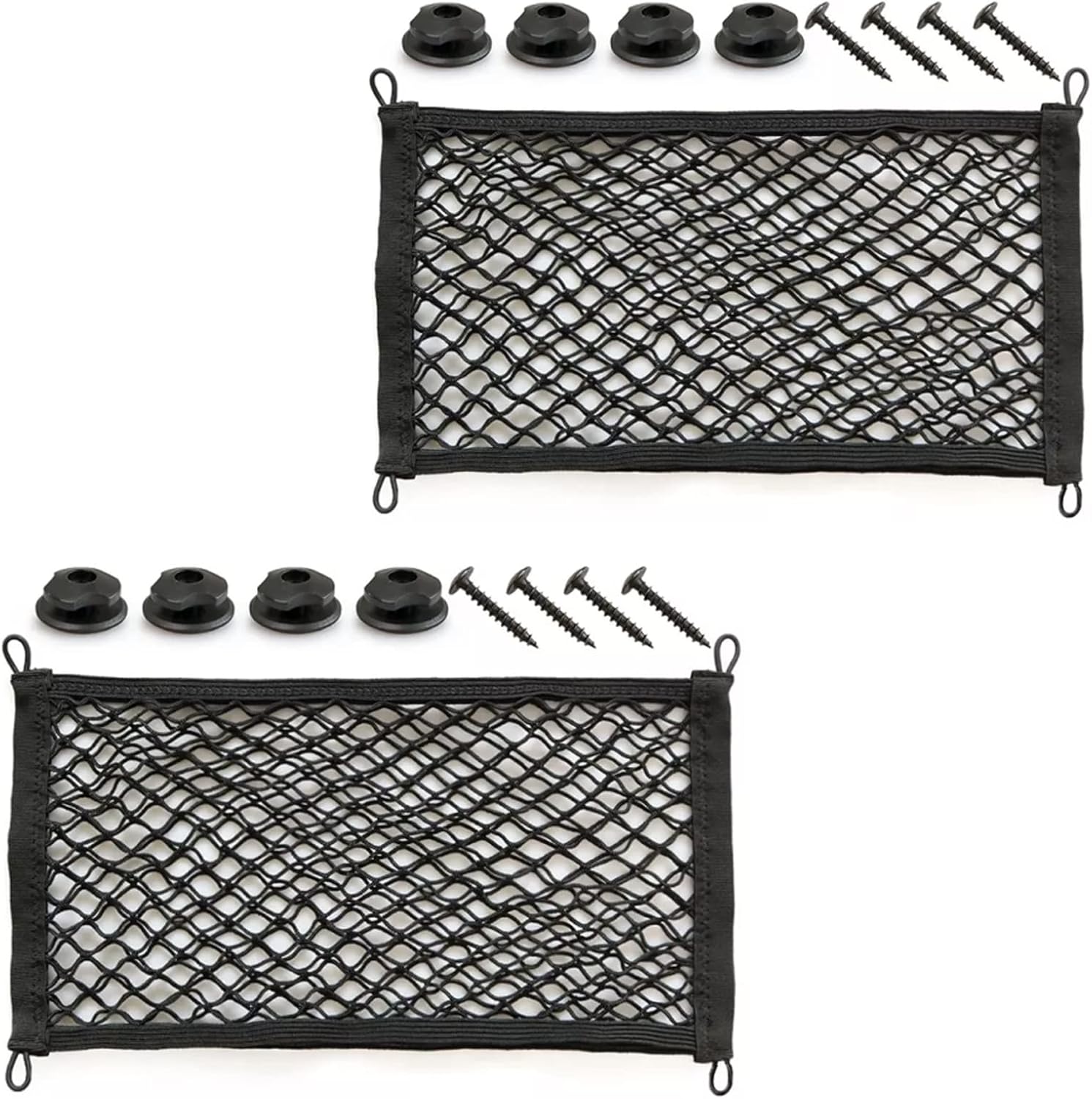 KAFLLA 2 Packs Small Cargo Net for Trunk, RV, Boats