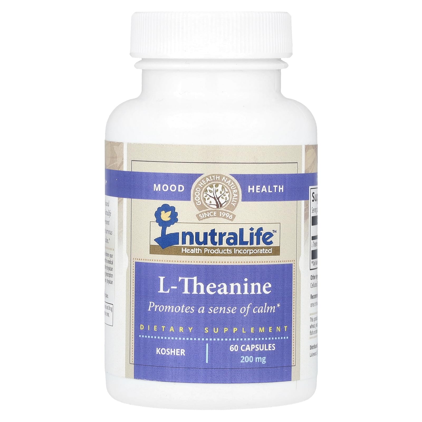 – Kosher L-Theanine 200 mg 60 Capsules
