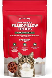 by Amazon Katzen-Leckerlis – Anti-Haarball-Kissen, Rind und Malz, 70 g