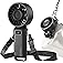 Diveblues Portable Turbo Fan, 100 Speed Handheld Fan with Strong Airflow, Foldable 4 in 1 Personal Fan for Neck, Desk & Trave