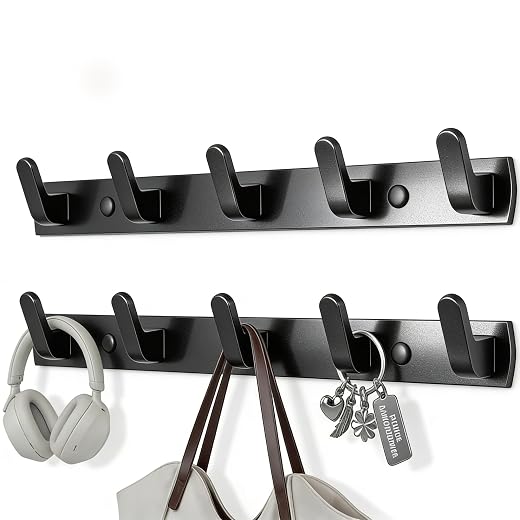 TINIFO Wall Coat Rack – Black
