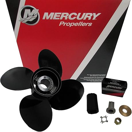 Mercury Spitfire 13.8 x 11P 4-Blade Aluminum Pontoon Propeller 488M8026560
