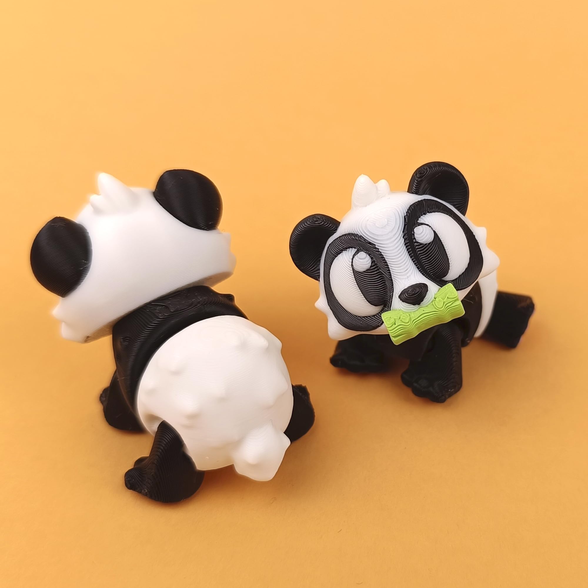 yofugetu 10.5cm黒わんこさんとちびわんこさんset VIKSON INTERNATIONAL® 1 Pc Panda Bright-Eyed Wigglitz Flexible