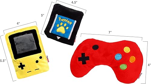 Miniatura 2 de TONBO Juguetes de peluche lindos y divertidos para perros (combo gamer)