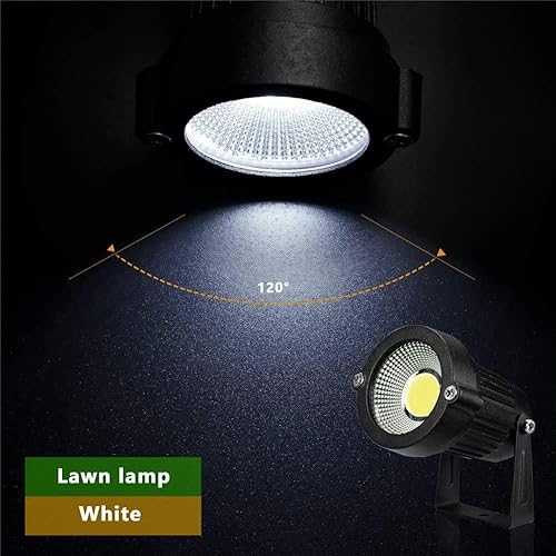 Miniatura 2 de Z Luces LED para paisaje, 5 W, para exteriores, jardín, patio, reflector impermeable IP65, foco exterior con estaca, cable UL de 5 pies con enchufe