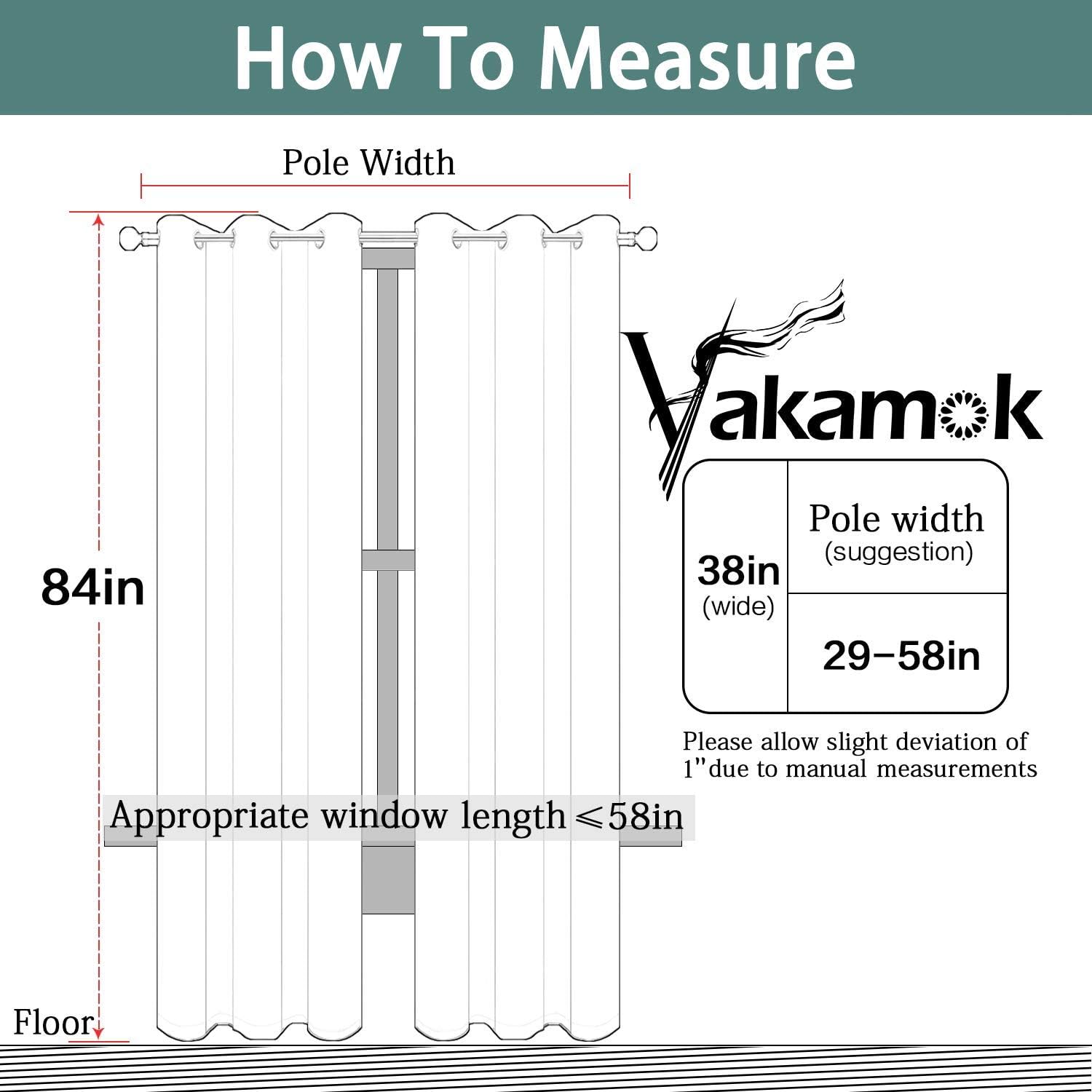 Yakamok Blackout Curtains for Bedroom,Thermal Insulated Blackout Grommet Top Drapes for Living Room,Purple,38x84 Inch, 2 Panels