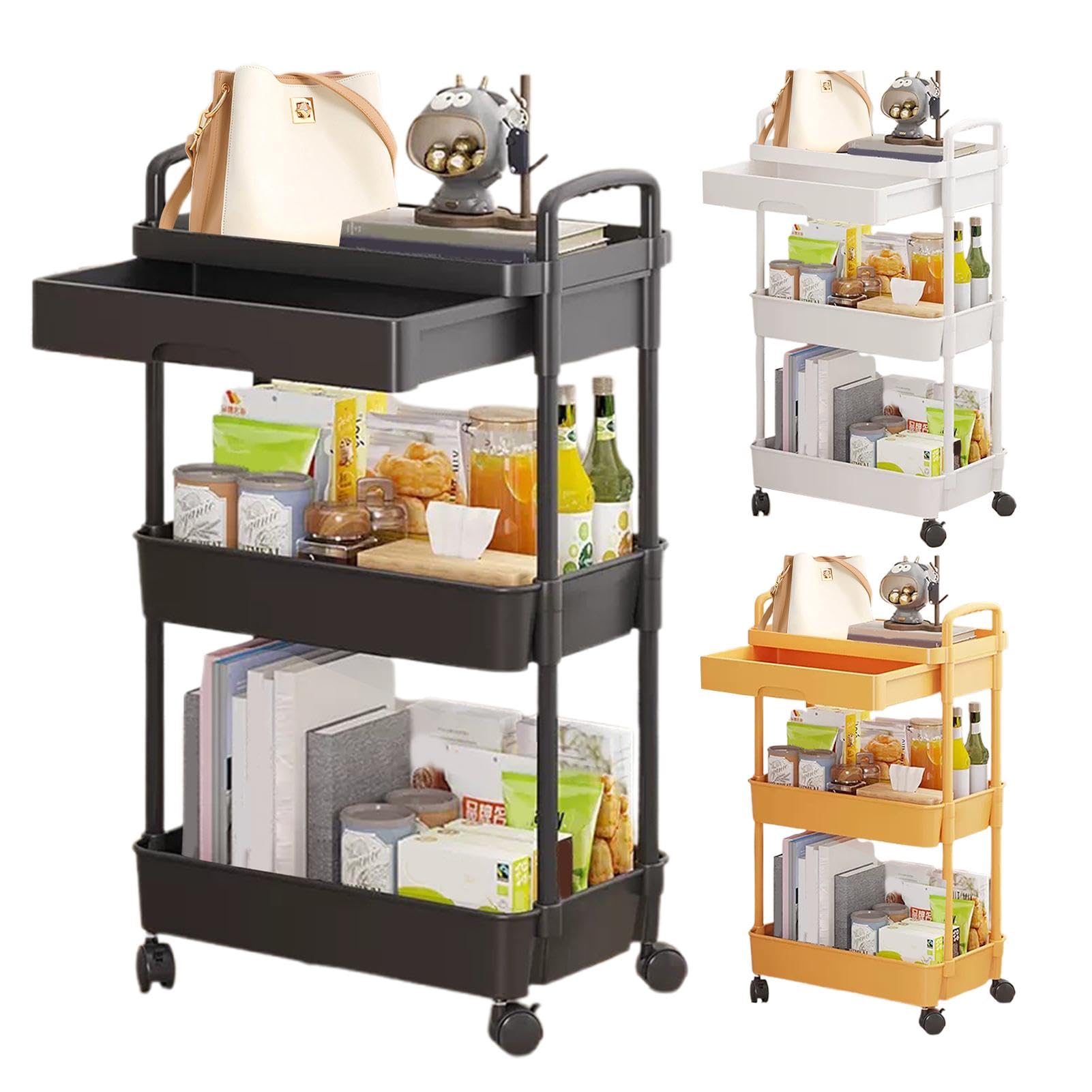 Chariot de rangement à roulette polyvalent pour organiser les jouets et les fournitures