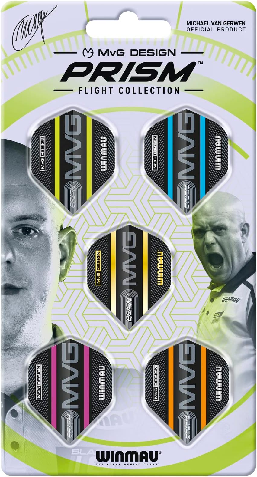 Winmau Michael Van Gerwen MvG Design Prism Dart Flight Collection