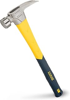 ESTWING Sure Strike Hammer - Martelo de garra de 595 g com face fresada e cabo de fibra de vidro - MRF21LM