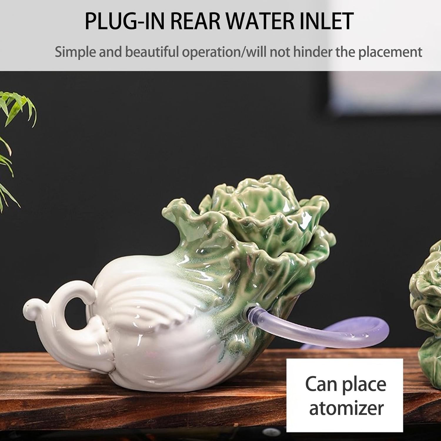 Pond Spitters for Small Ponds with Hose, Animal Pond Fountains, Animal Pond Spitters,Unique Outdoor Water Feature Statue,Fish Tank Automatic Circulation Water(14x7x10cm/5.5x2.8x3.9in)