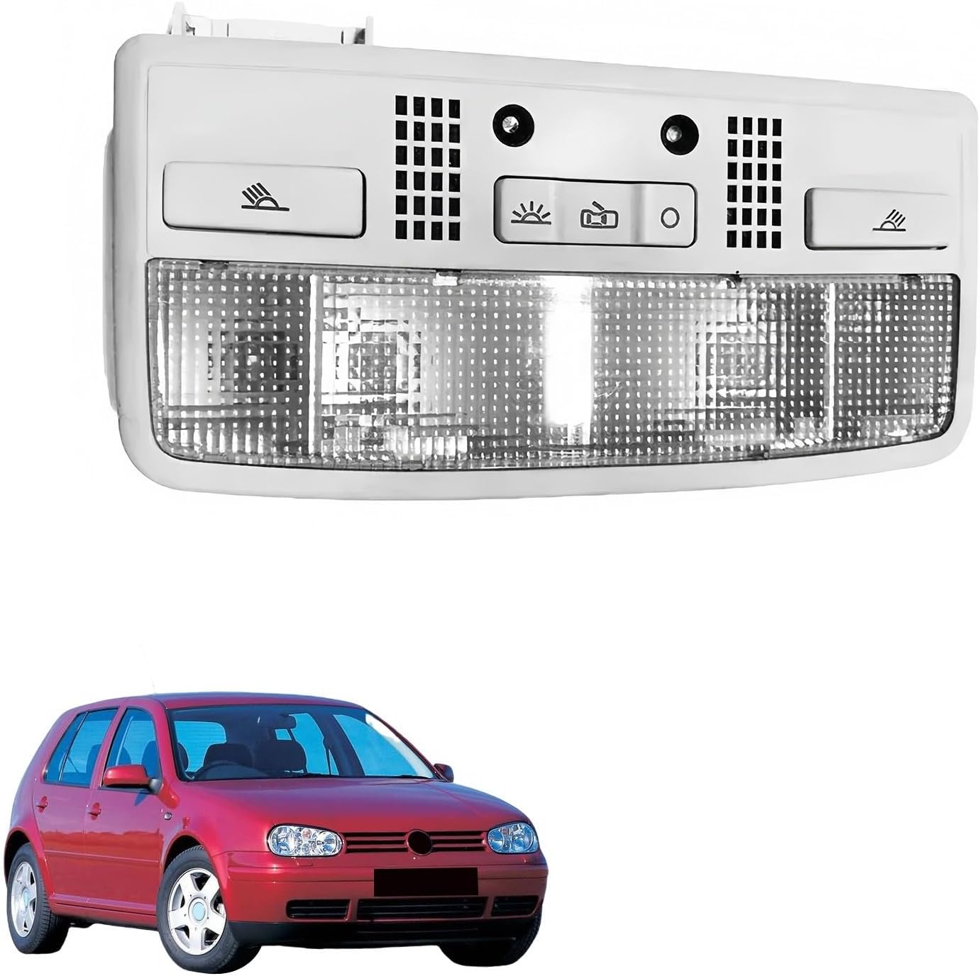 carkus Automotive Overhead Consoles Compatible with Passat B5 Golf 4 Bora 3BD 947 105 2EN 3B7 105F 3BD947105, Console Dome Car Accessories(Package 1 (Passat B5))