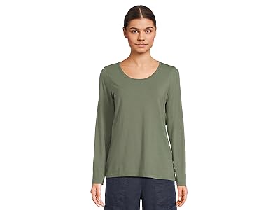 L.L.Bean Soft Stretch Supima T-Shirts Scoop Neck Long Sleeve Women