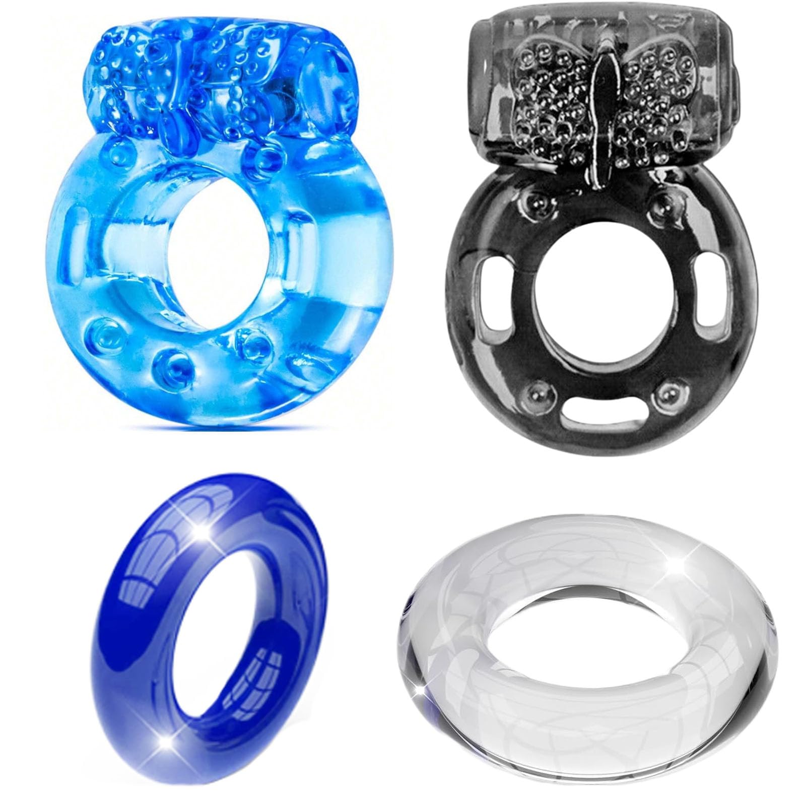Cock Ring Vibrating Penis Ring Vibrator Silicone G-spot Stimulating Clitoral Stimulator Penis Erection Enhance Sex Product Adult Male