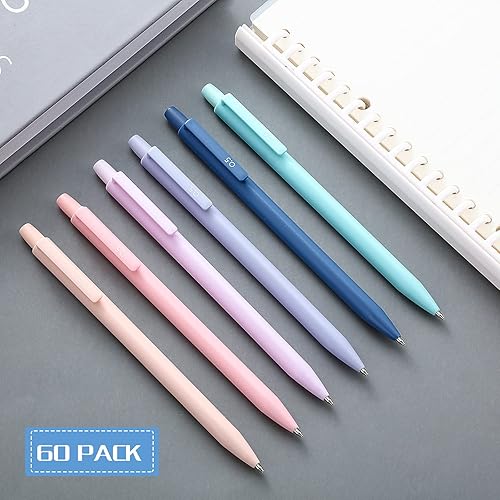 Miniatura 2 de Sabary 60 lápices mecánicos a granel de 0.020 in pastel con borrador, bolígrafos de color Morandi para escribir, dibujo, hogar, oficina, escuela