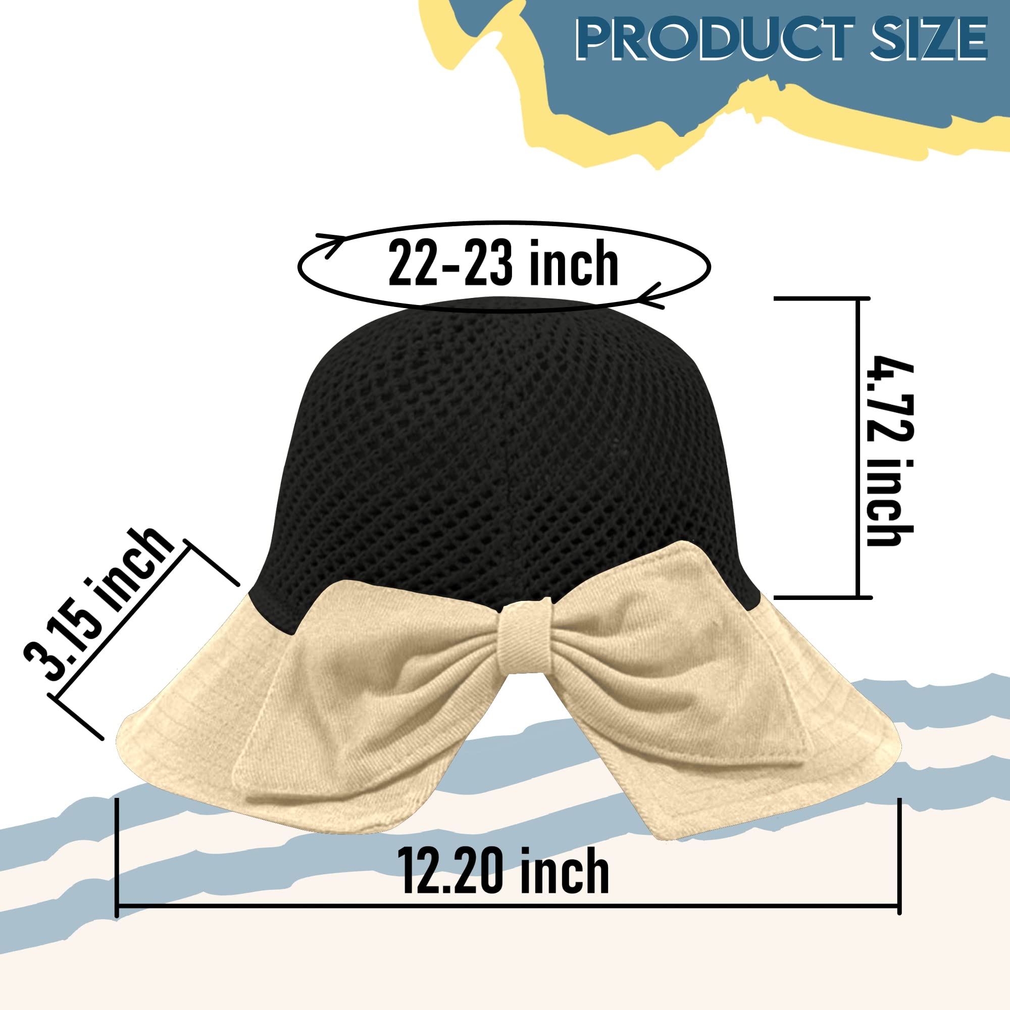 Sombrero de paja para mujer, ala ancha, protección UV UPF 50+, plegable, plegable, plegable, plegable, plegable, con lazo y correa para la barbilla, A Beige / Negro, Talla única 6