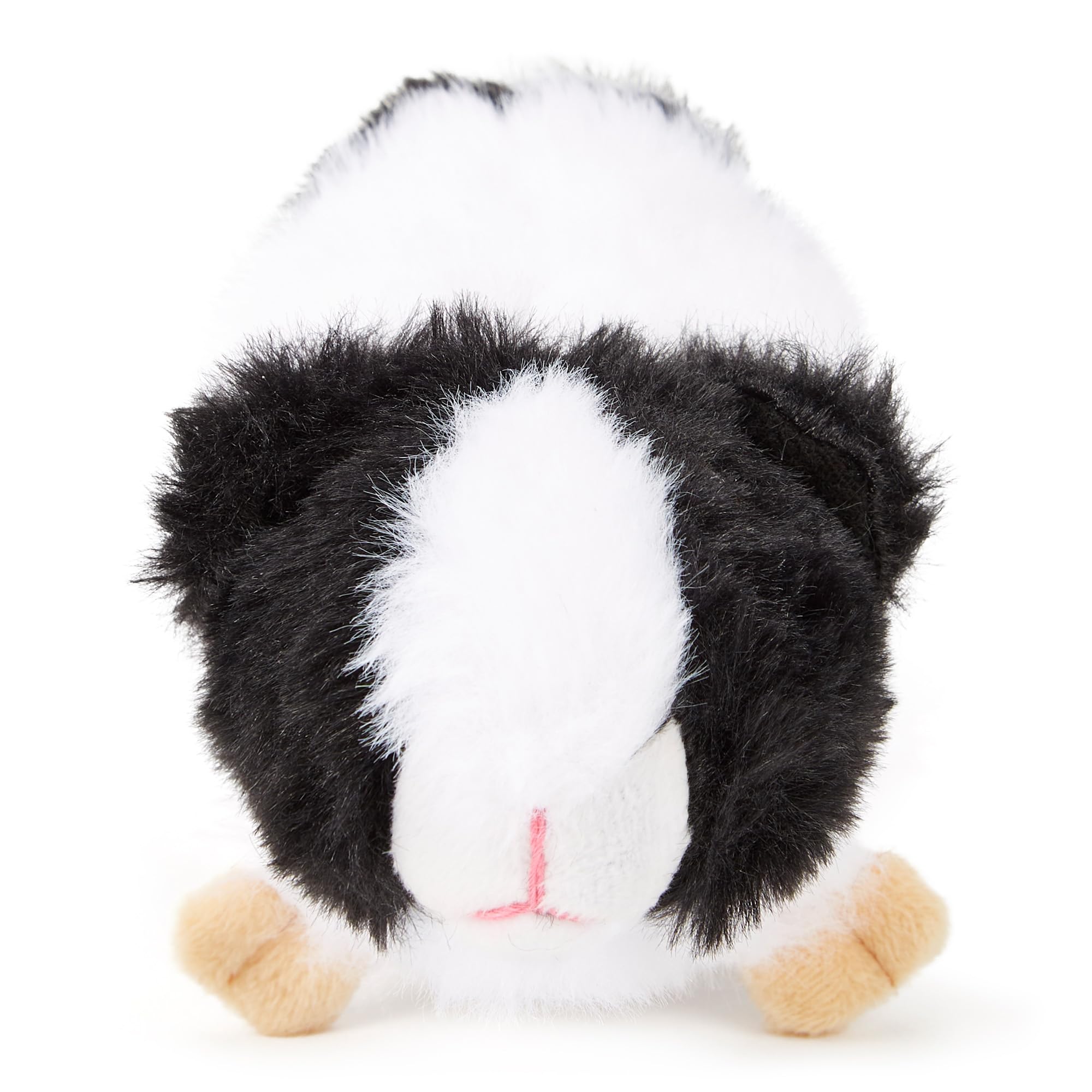 Zappi Co 100% Recycled Black white Dutch Breed Guinea Pig Plush Toy (15cm Length) - Stuffed, Soft, Cuddly, Eco-Friendly for Newborns - Image 3