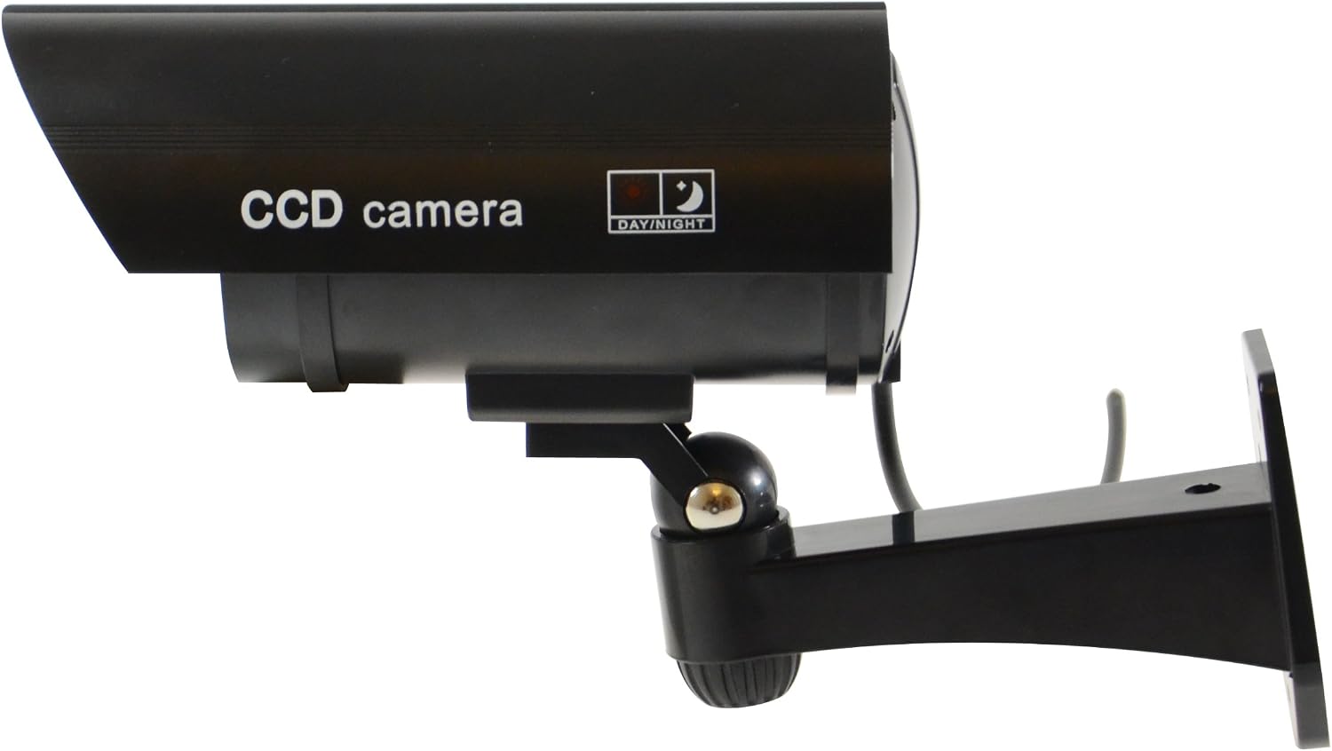Outdoor Waterproof Fake/Dummy Security Camera with Blinking Light (Black)