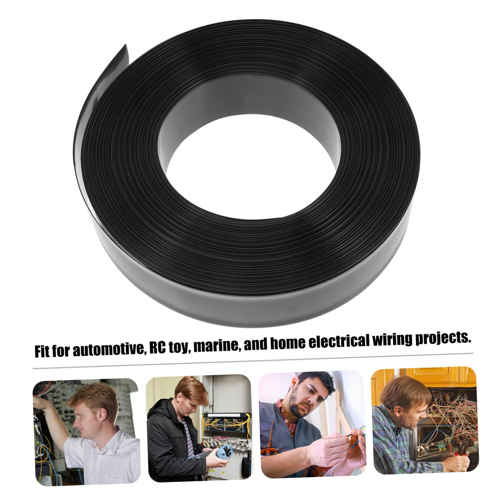1rotolo Tubo Termorestringente Guaina Isolante Per Cavi e All Abrasione Confezione Per Applicazioni Elettriche e Automotive