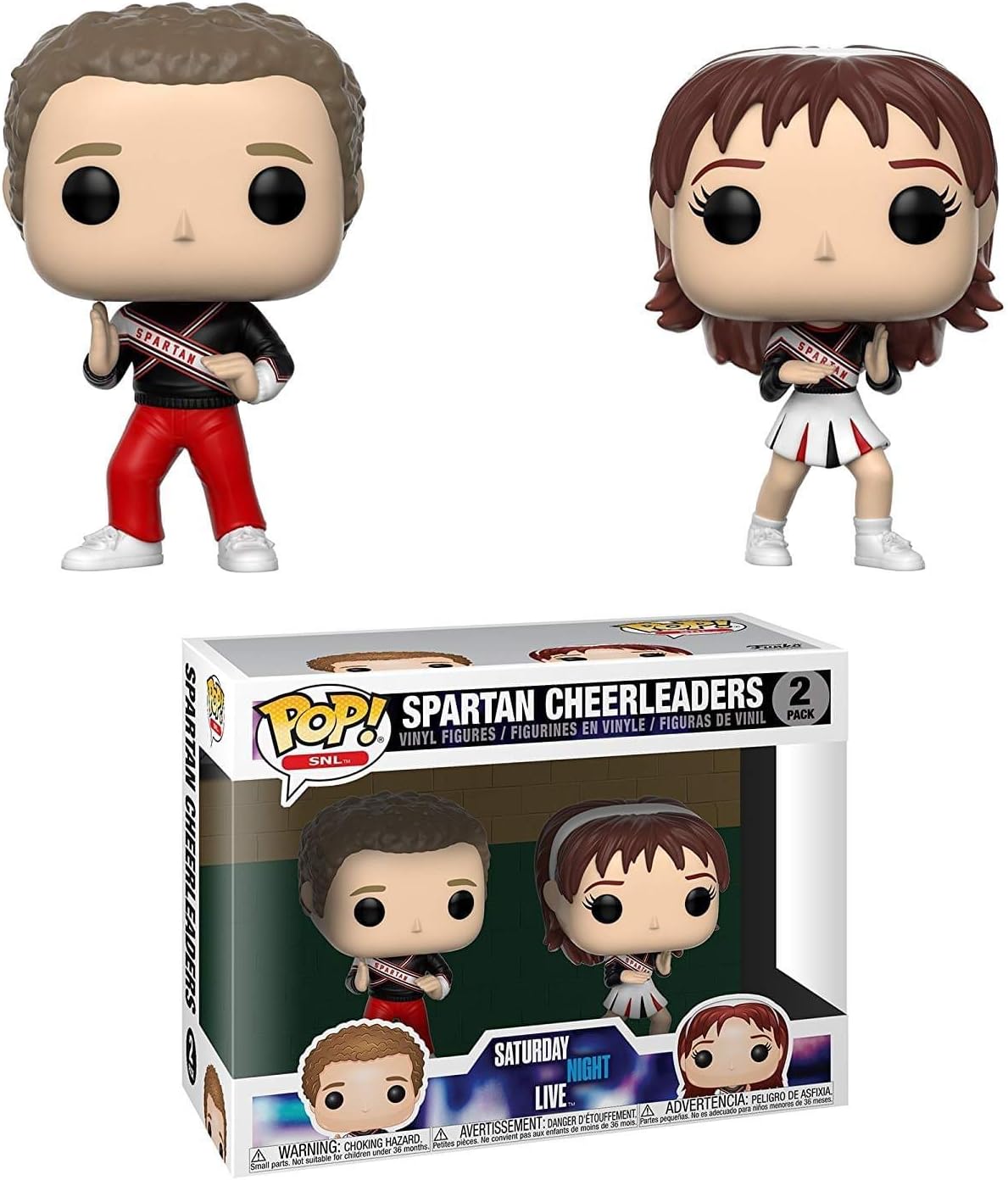 Funko Pop Television: Saturday Night Live - Spartan Cheerleaders 2Pack Collectible Figure, Multicolor