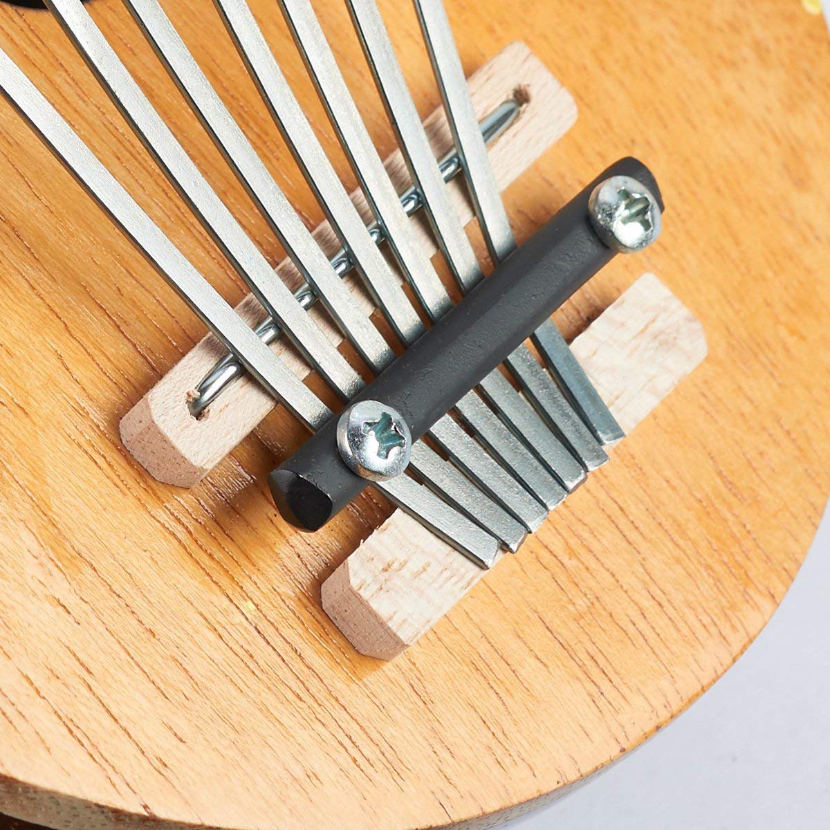 VIDOO 7 Clés Finger Piano Réglable Peint De Noix De Coco Kalimba Thumb Piano