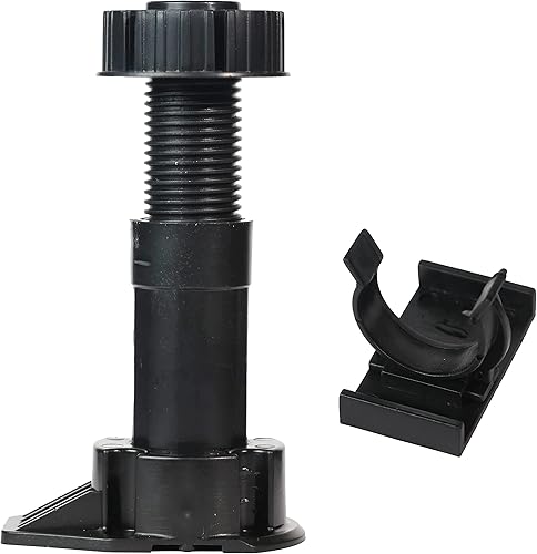 Miniatura 4 de Berta Paquete de 4, patas niveladoras de gabinete, capacidad de 330 libras, ajuste de patas de 4 710 pulgadas a 5 910 pulgadas (4.724-5.906 in)