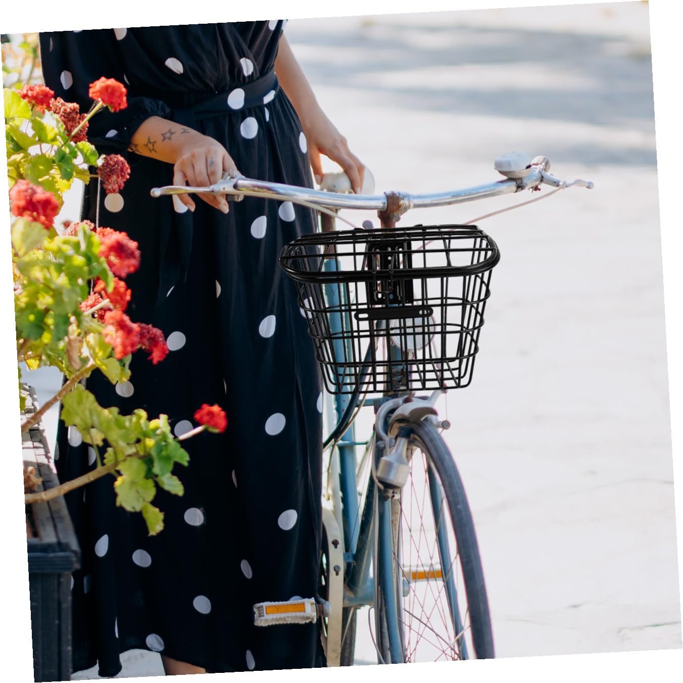 Hemobllo Cestino Corrosione Acciaio alla Resistente Nero e Inossidabile Installazione Semplificata Accessori Inclusi per Bici Veicolo Elettrico per Trasporto Pratico
