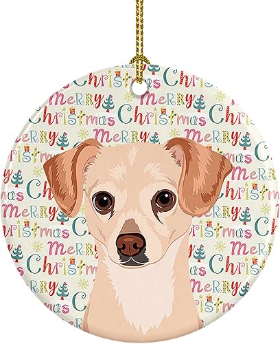 Miniatura 41 de Caroline's Treasures Adorno navideño de husky siberiano en blanco y negro #2 de cerámica para árbol de Navidad, decoración colgante para el hogar,